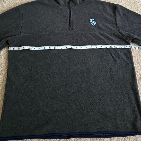 Seattle Kraken 1/4 zip pullover fleece jacket - Picture 2 of 9